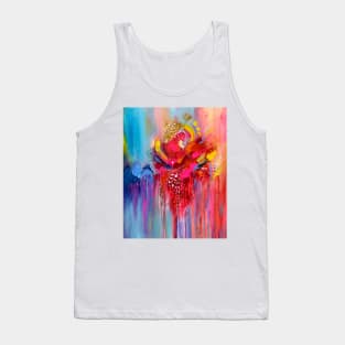 Colorful Abstract Painting Design (“To Be Honest” by Jamille Art) Tank Top